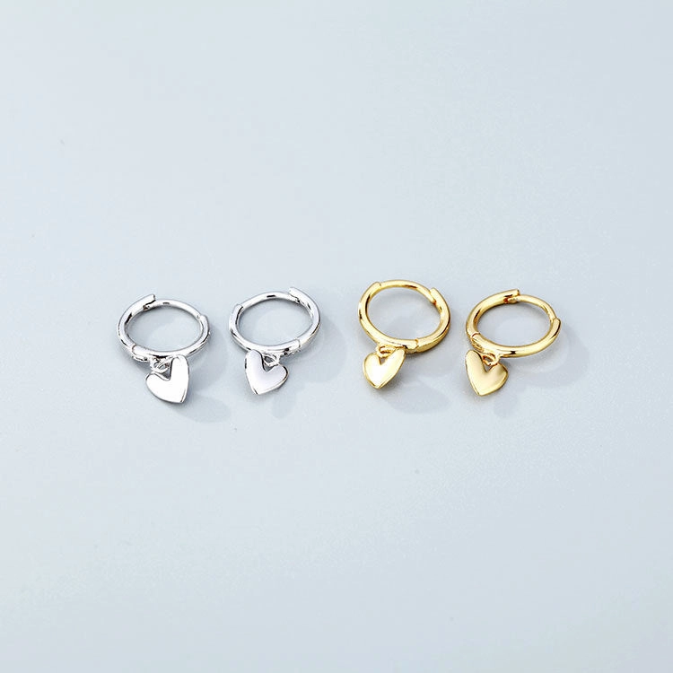 Wholesale 925 Sterling Silver Heart-shaped Earrings