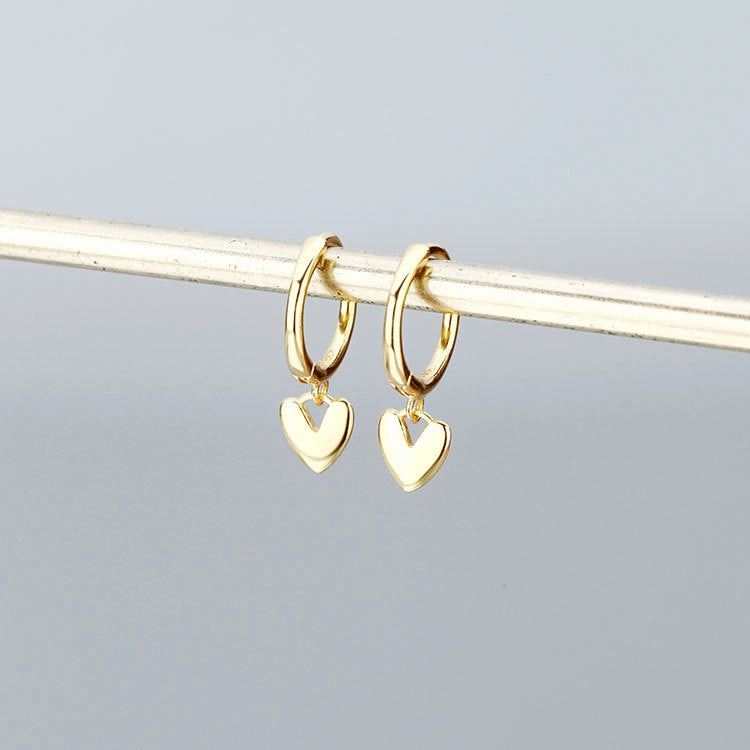 Wholesale 925 Sterling Silver Heart-shaped Earrings