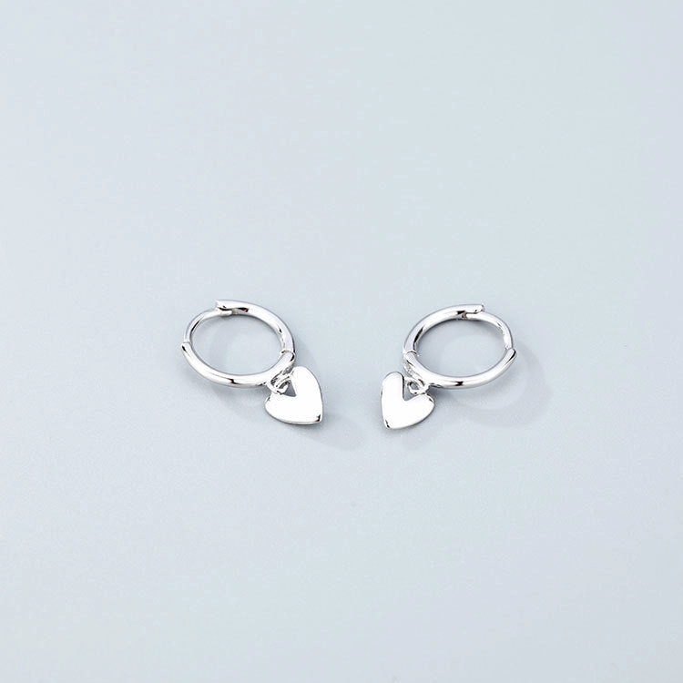 Wholesale 925 Sterling Silver Heart-shaped Earrings