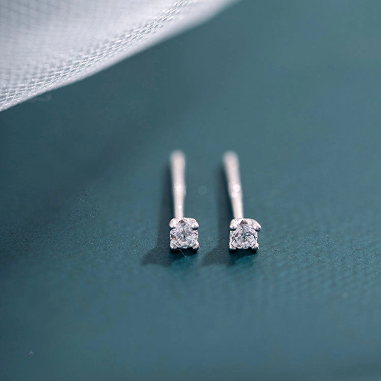 Wholesale 925 Sterling Silver Zircon Earrings