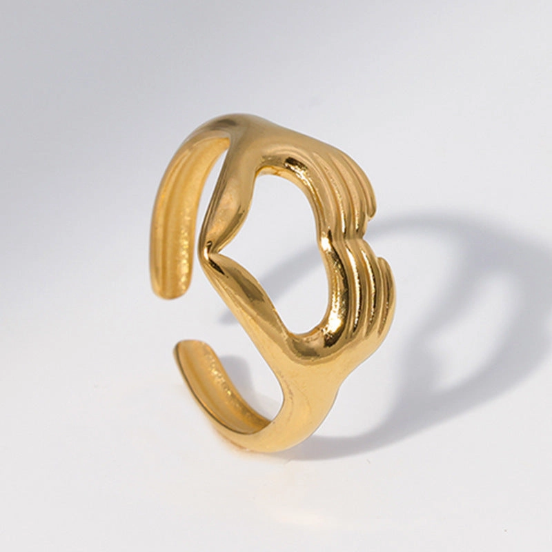 Wholesale Adjustable Titanium Steel Love Ring