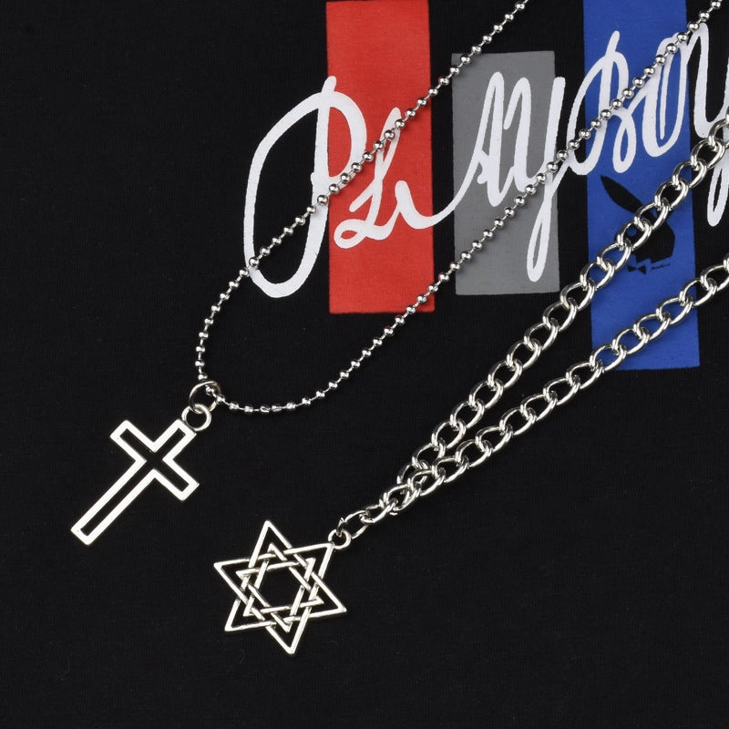 Wholesale All-match Simple and Cool Hip-hop Korean Necklaces