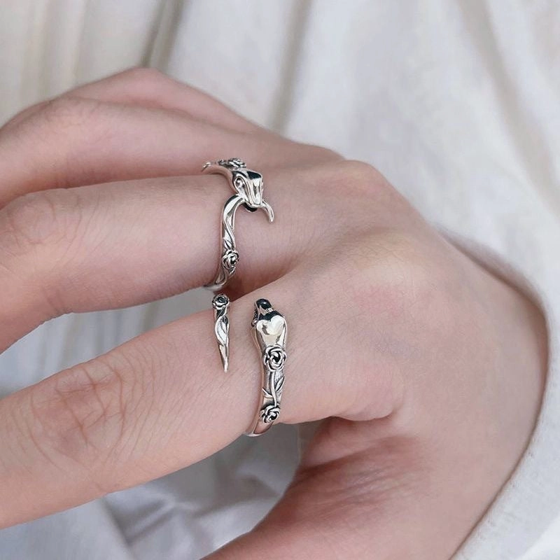Wholesale Alloy Adjustable Snake Bone Ring
