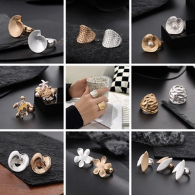 Wholesale Alloy Adjustable Turtle Rings