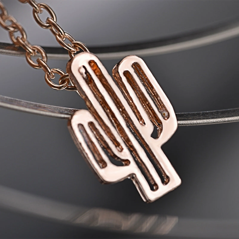 Wholesale Alloy Cactus Necklace