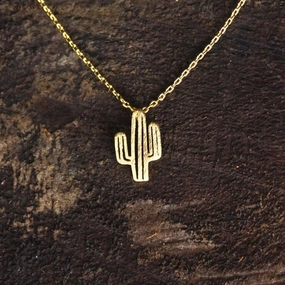 Wholesale Alloy Cactus Necklace