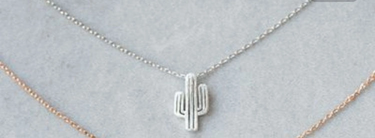 Wholesale Alloy Cactus Necklace