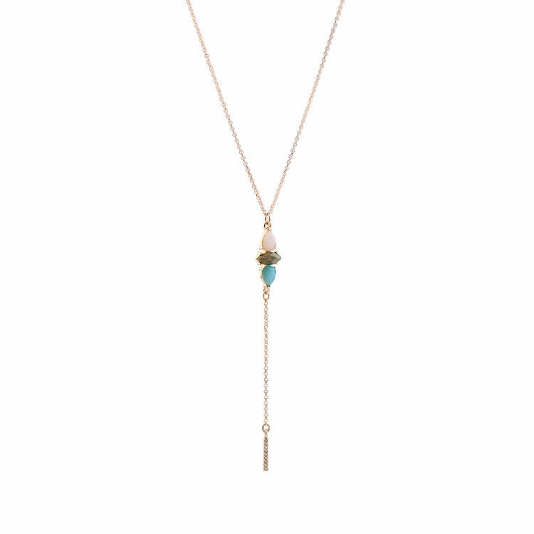 Wholesale Alloy Crystal Flower Necklace