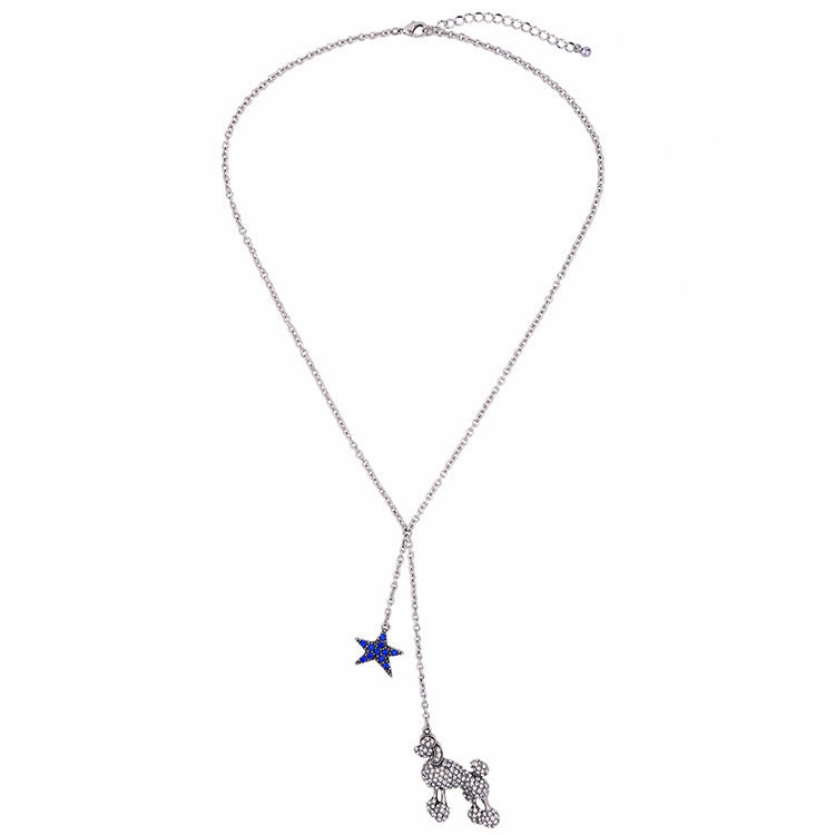 Wholesale Alloy Crystal Flower Necklace