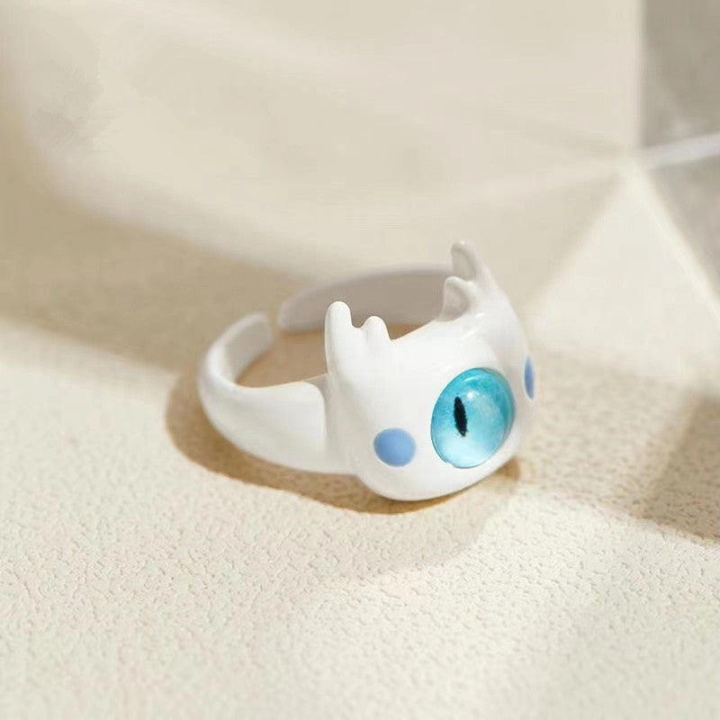 Wholesale Alloy Funny Black Cat Ring