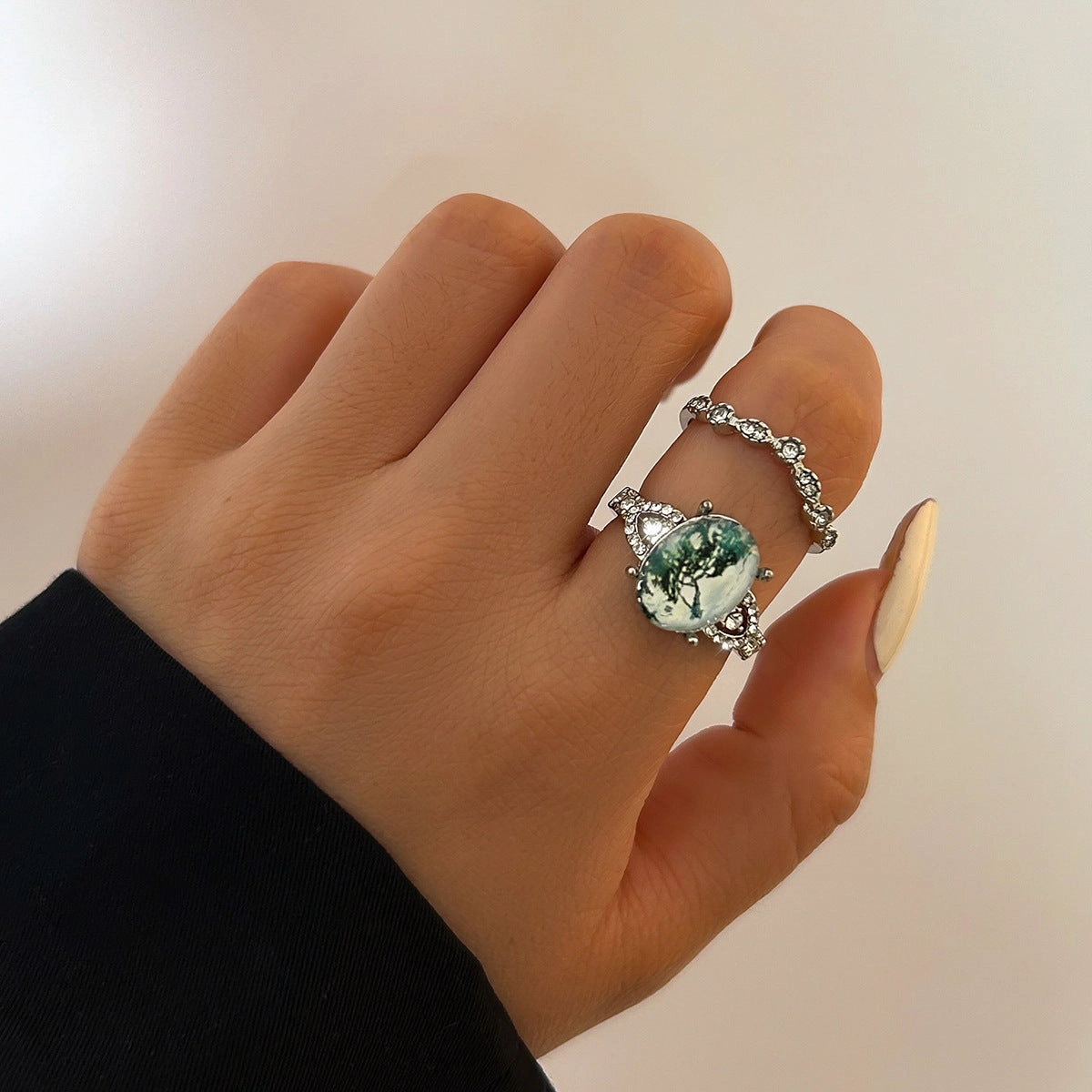Wholesale Alloy Glass Rings