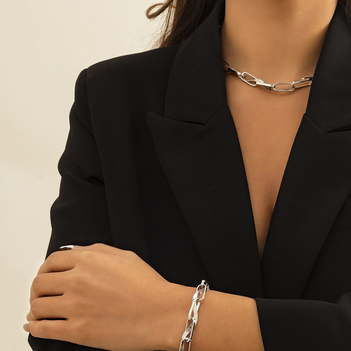 Wholesale Alloy Hip Hop Hollow Chain