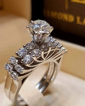 Wholesale Alloy Inlaid Sapphire Ring
