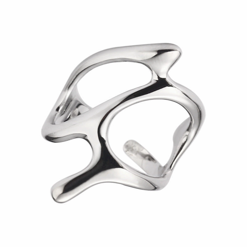 Wholesale Alloy Irregular Branch Hollow Open Ring