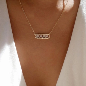 Wholesale Alloy Letter Mother Mama Necklace