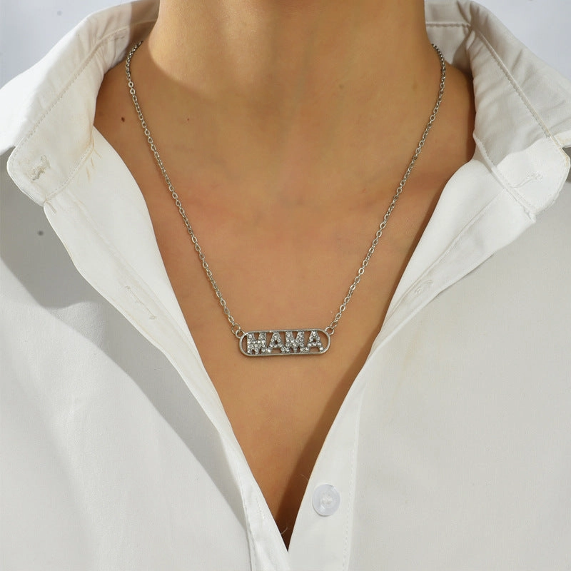 Wholesale Alloy Letter Mother Mama Necklace