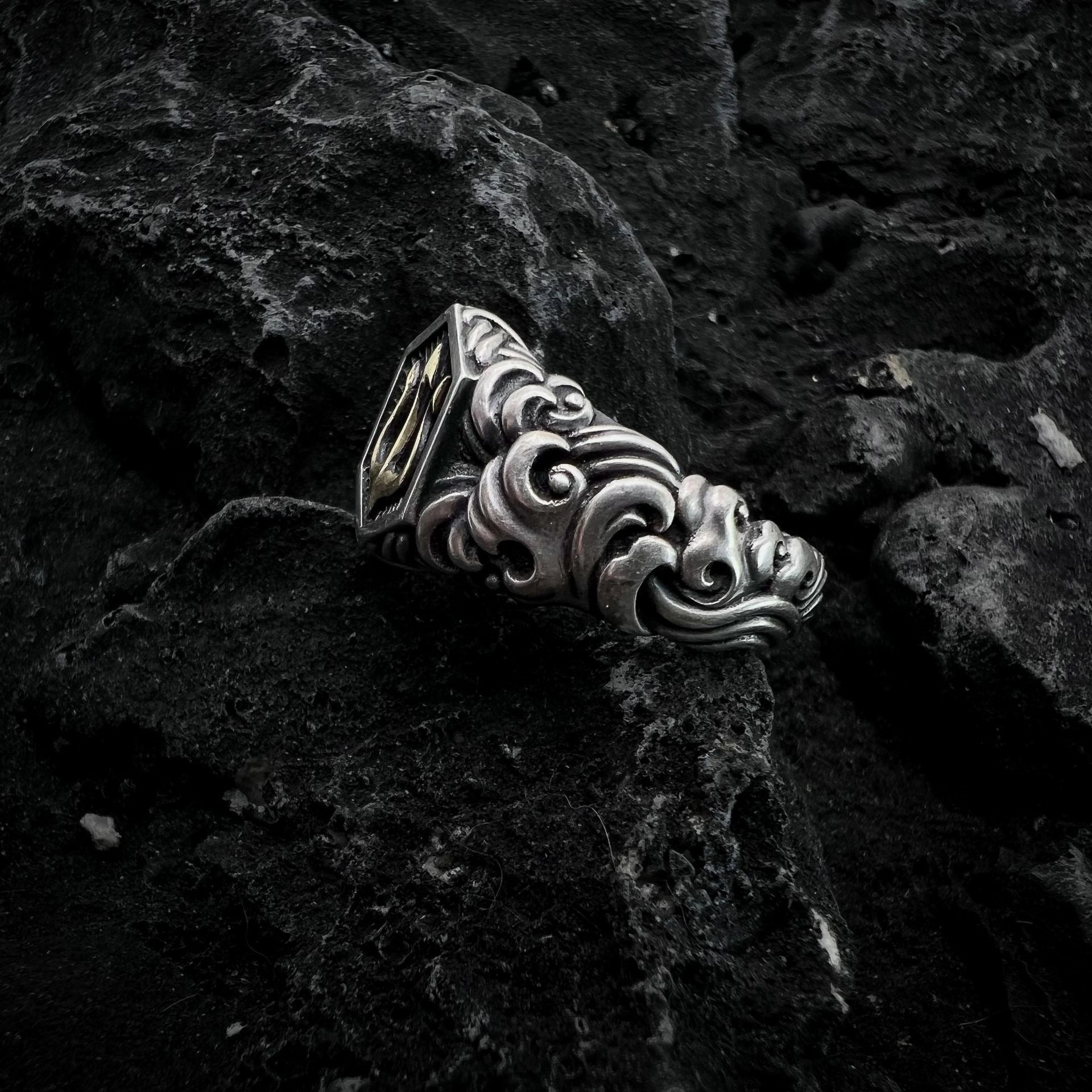 Wholesale Alloy Ocean Trident Poseidon Ring