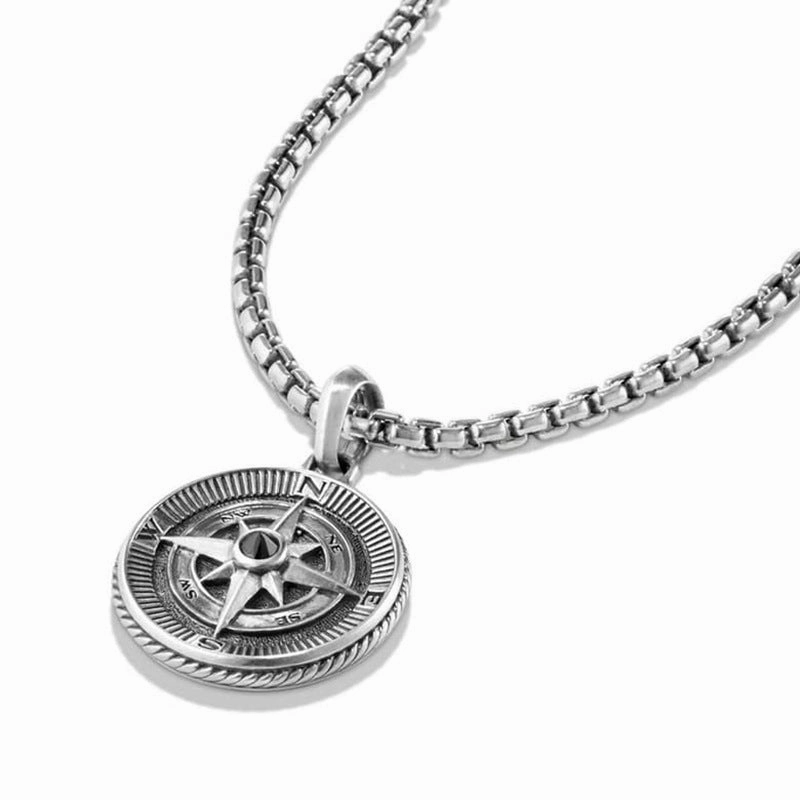 Wholesale Alloy Octagram Compass Pendant Necklace