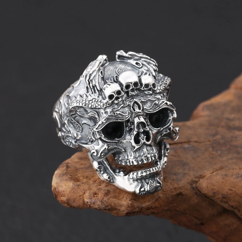 Wholesale Alloy Skull Men Ring