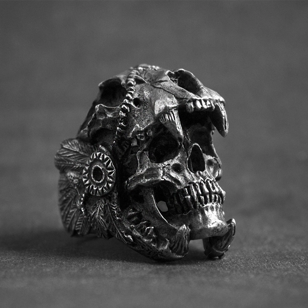 Wholesale Alloy Skull Ring