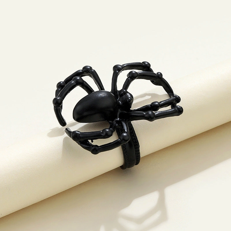 Wholesale Alloy Spider Shape Halloween Adjustable Ring