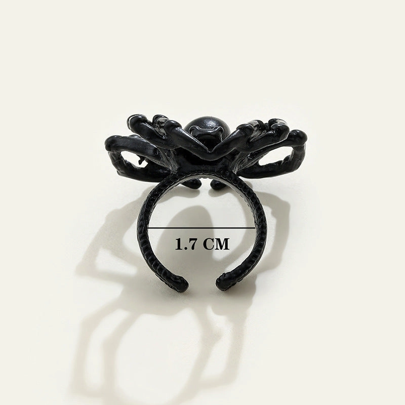 Wholesale Alloy Spider Shape Halloween Adjustable Ring