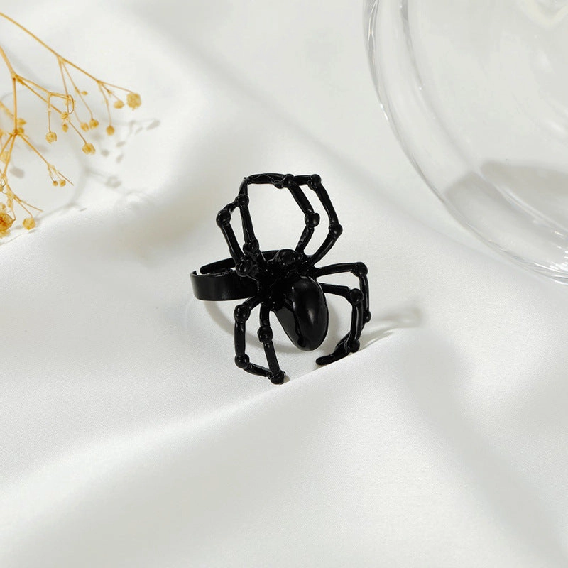 Wholesale Alloy Spider Shape Halloween Adjustable Ring