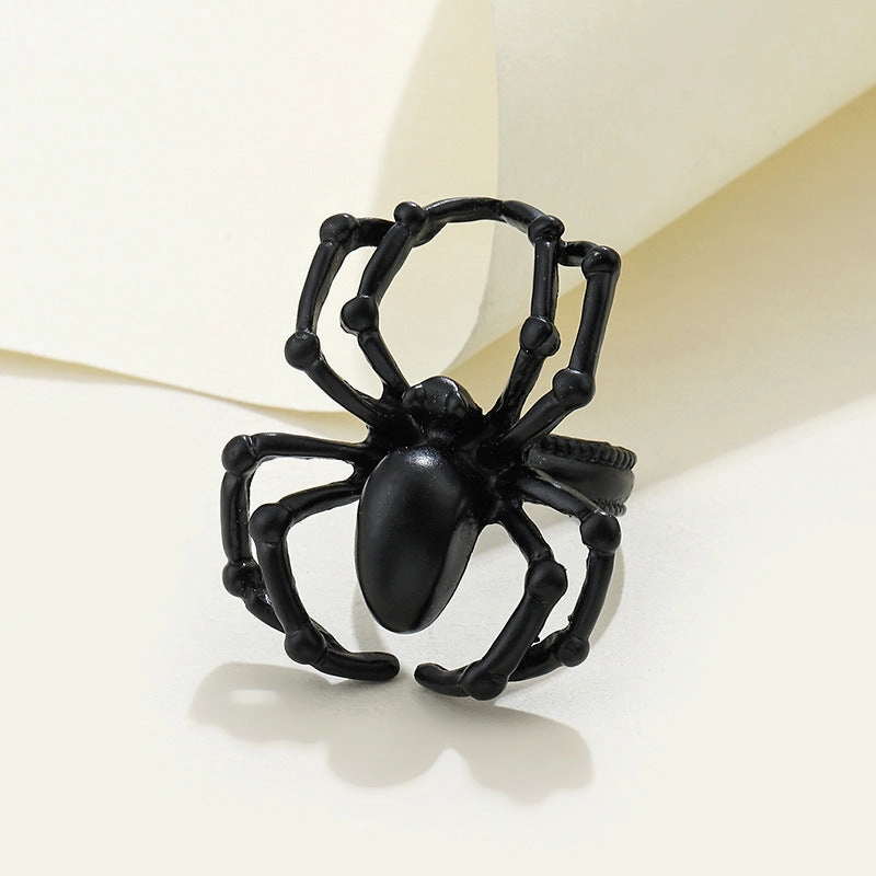 Wholesale Alloy Spider Shape Halloween Adjustable Ring