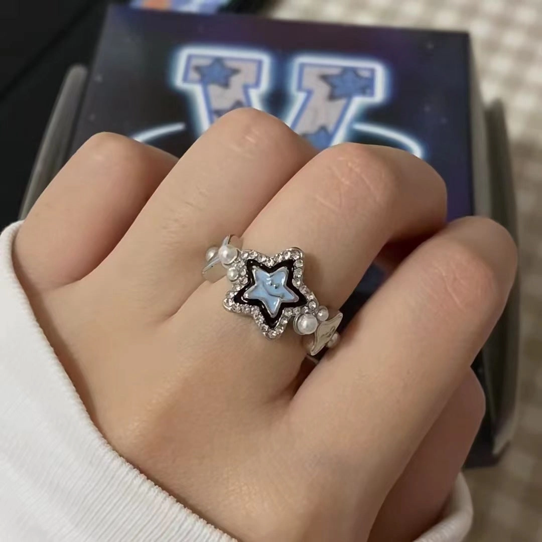 Wholesale Alloy Star Adjustable Ring