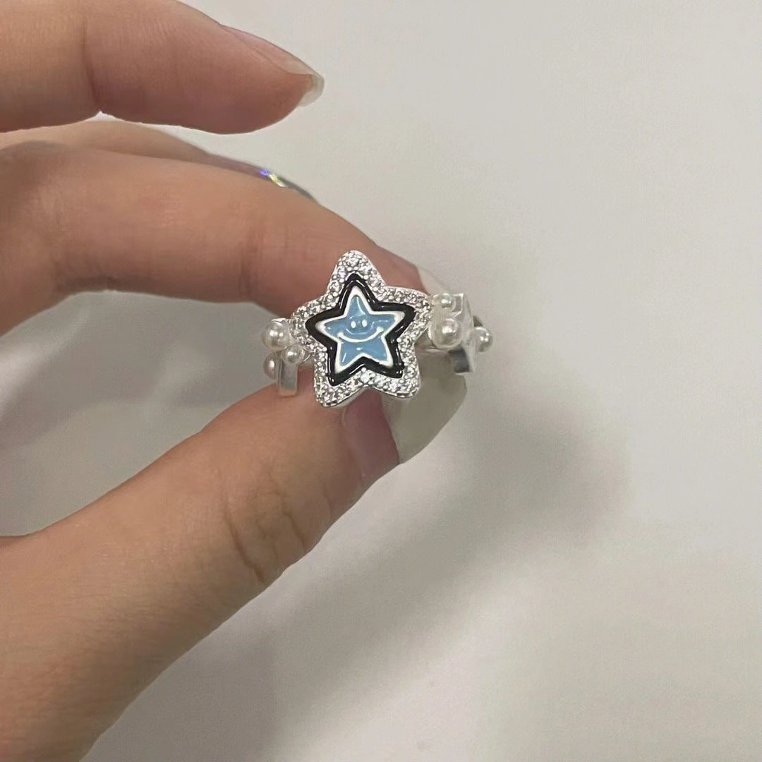 Wholesale Alloy Star Adjustable Ring