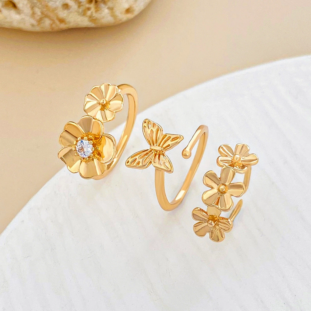 Wholesale Alloy Summer Beach Butterfly Foot Rings