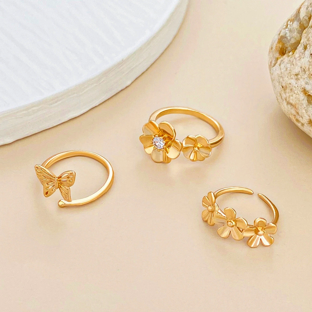 Wholesale Alloy Summer Beach Butterfly Foot Rings