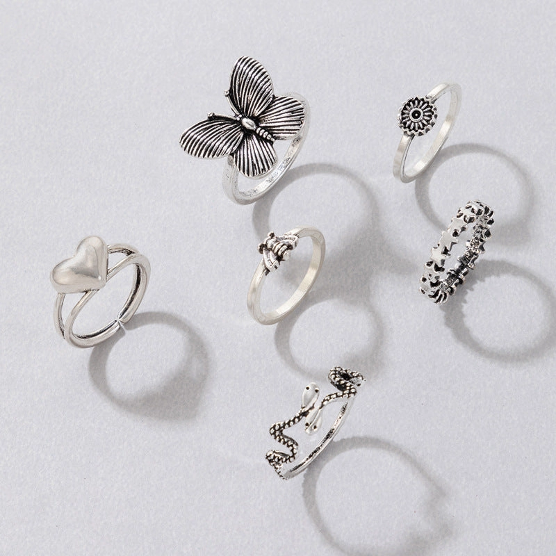 Wholesale Alloy Vintage Ring Set