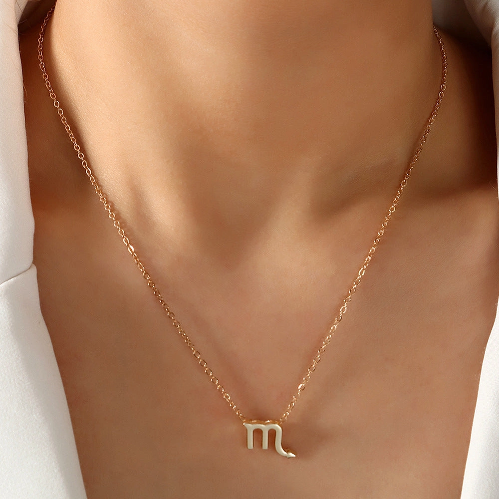 Wholesale Alloy Zodiac Necklace
