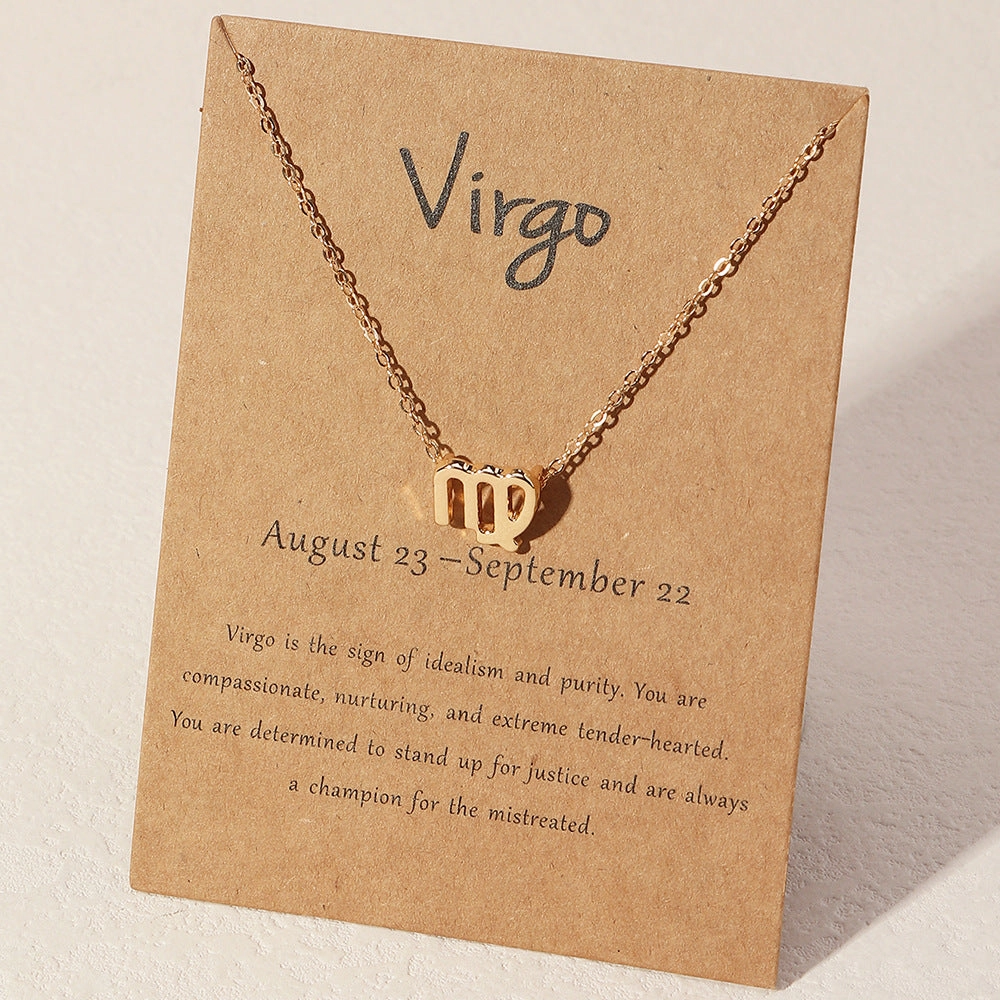 Wholesale Alloy Zodiac Necklace