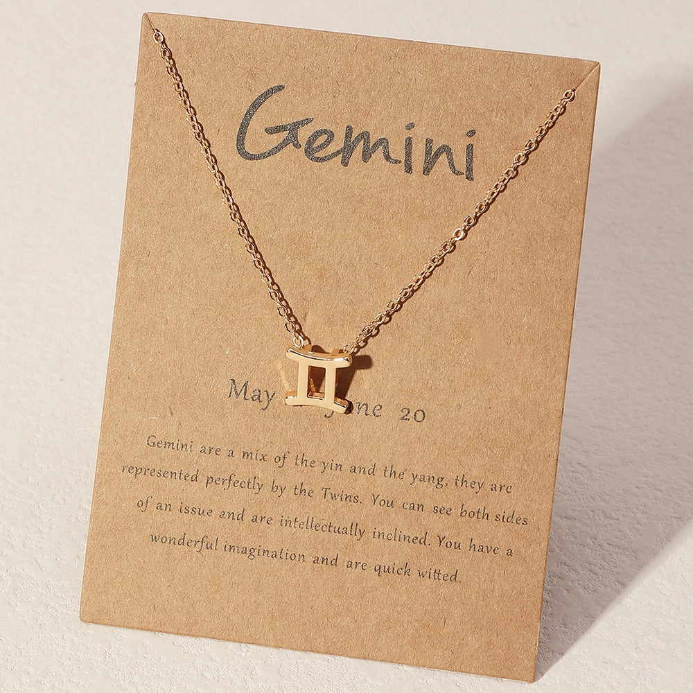 Wholesale Alloy Zodiac Necklace