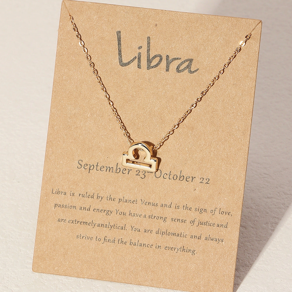 Wholesale Alloy Zodiac Necklace