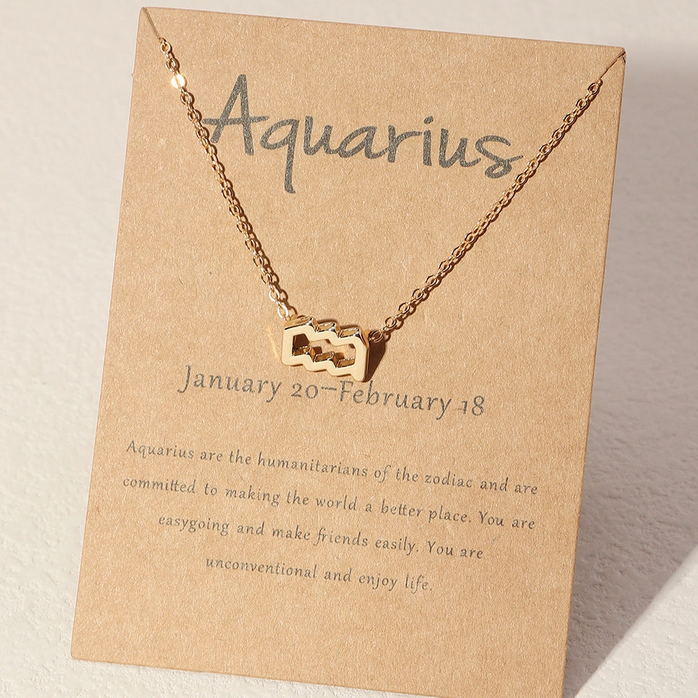 Wholesale Alloy Zodiac Necklace