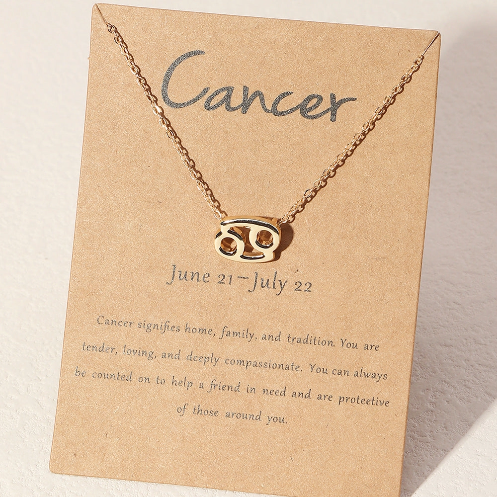 Wholesale Alloy Zodiac Necklace