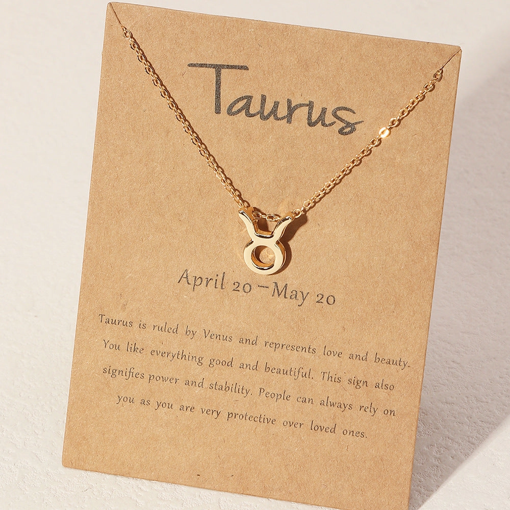 Wholesale Alloy Zodiac Necklace