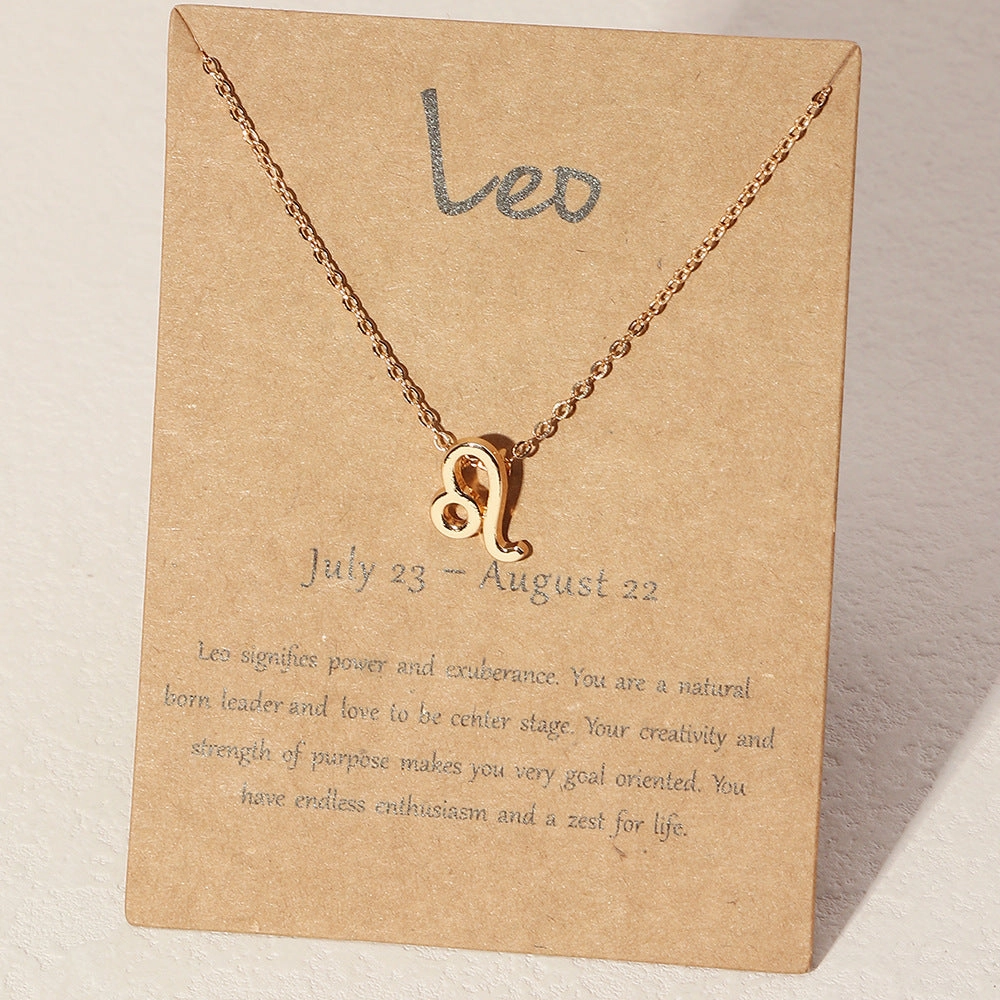Wholesale Alloy Zodiac Necklace