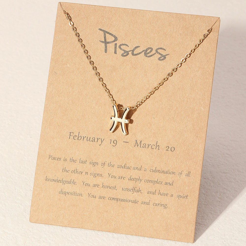 Wholesale Alloy Zodiac Necklace