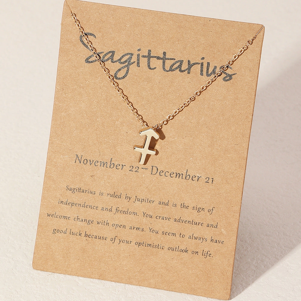 Wholesale Alloy Zodiac Necklace