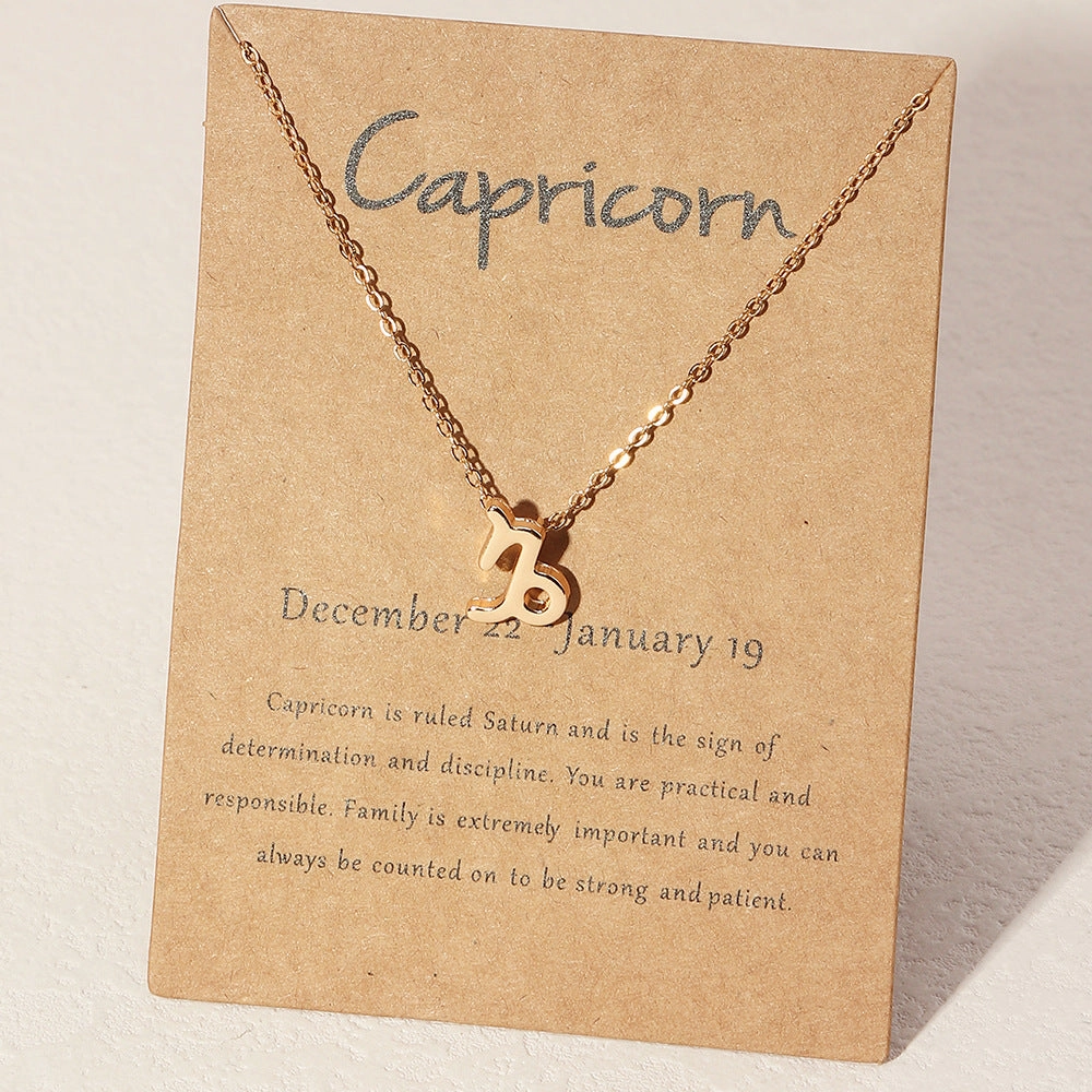 Wholesale Alloy Zodiac Necklace