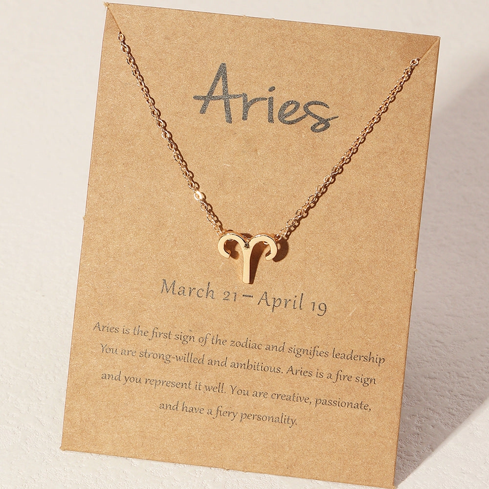 Wholesale Alloy Zodiac Necklace