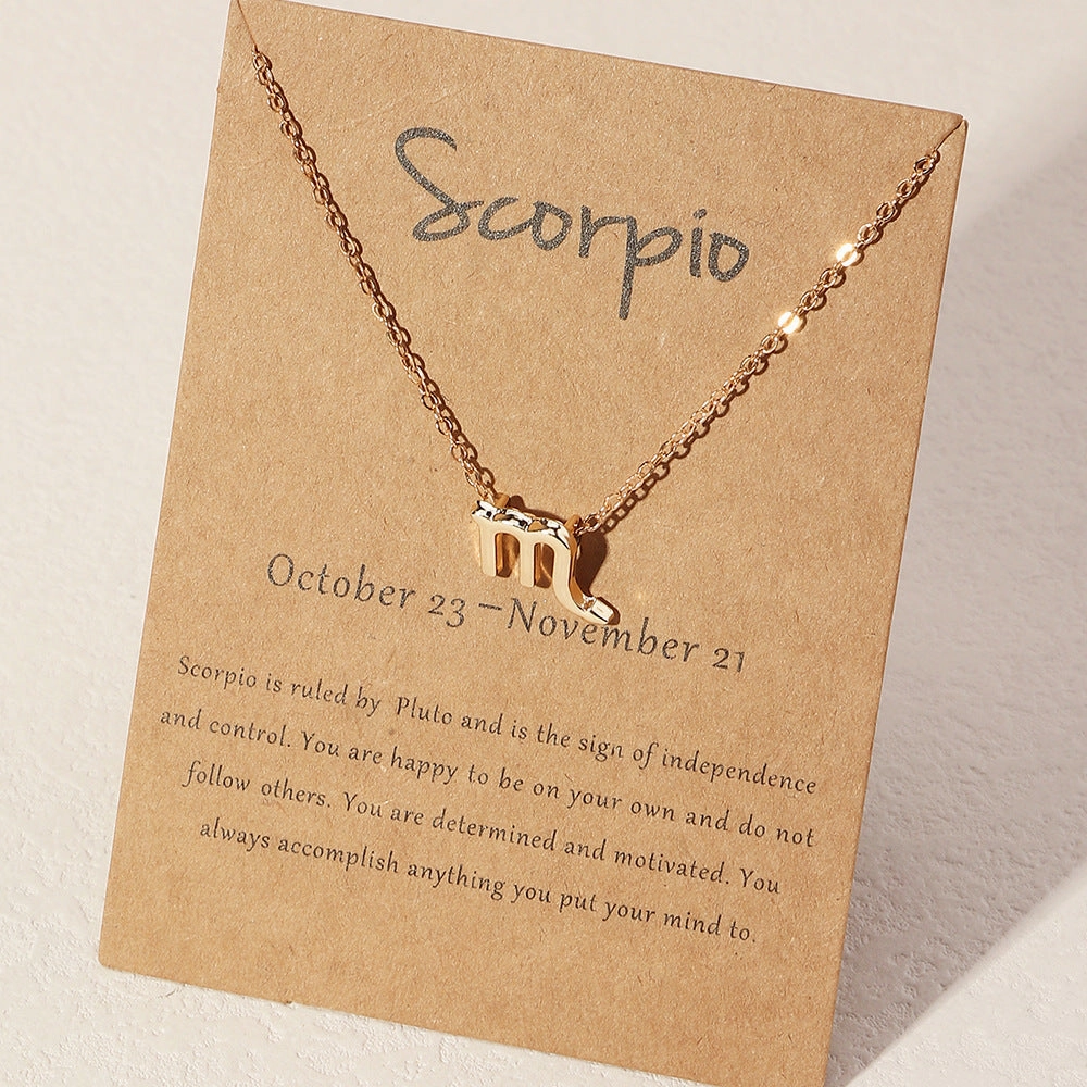 Wholesale Alloy Zodiac Necklace