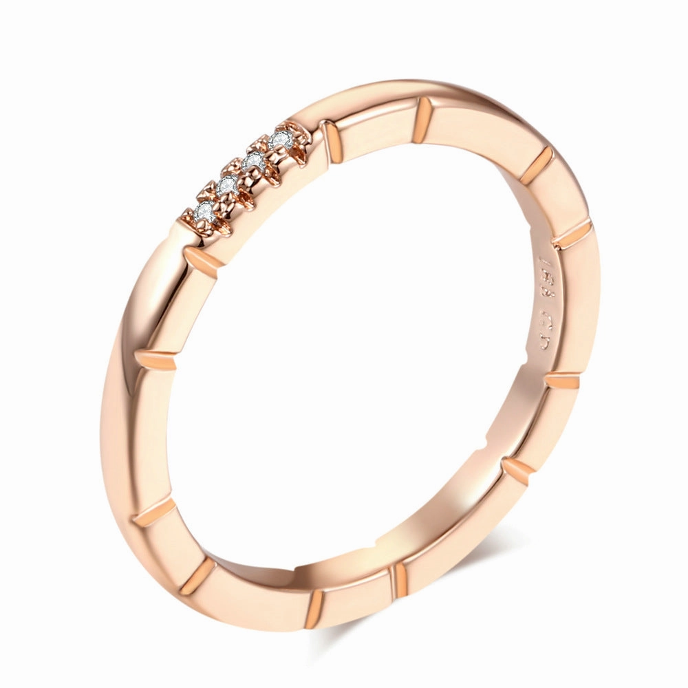 Wholesale Alphabet Diamond Brass Rings