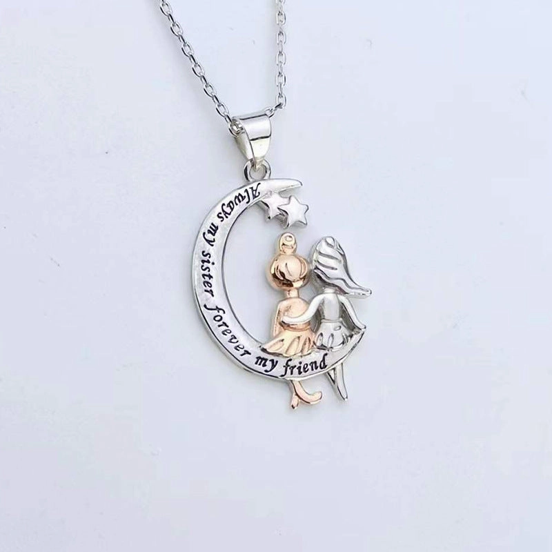Wholesale Angel Girl Pendant Copper Necklaces