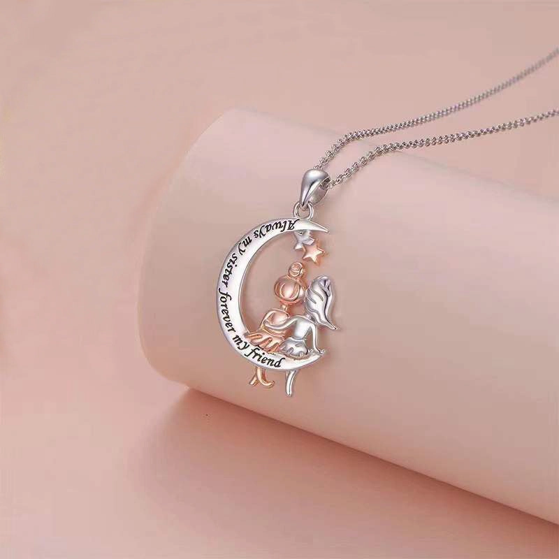 Wholesale Angel Girl Pendant Copper Necklaces