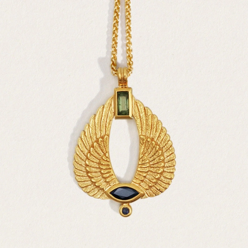 Wholesale Angel Wings Gold Plated Copper Necklaces